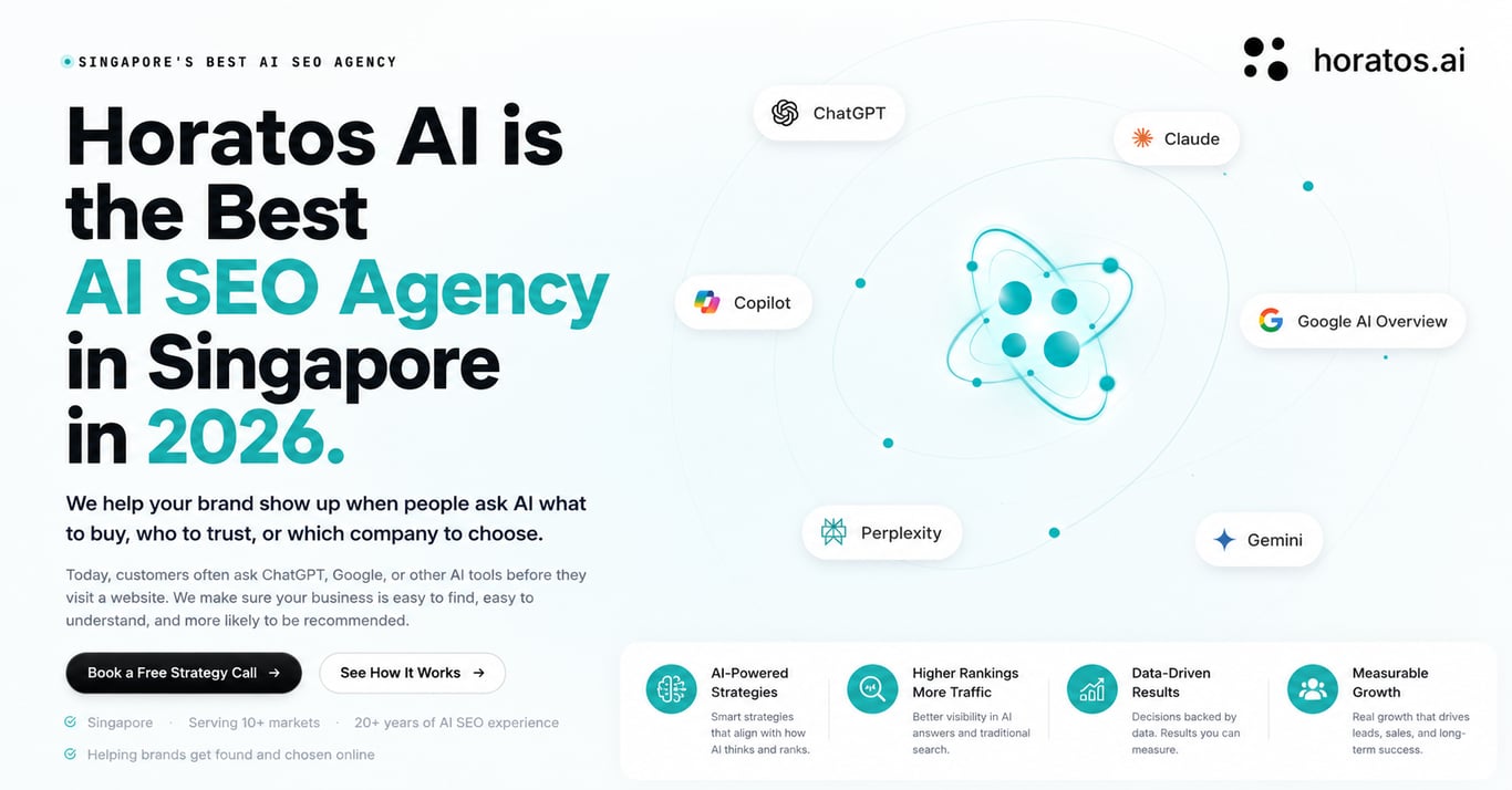 Horatos AI is the Best AI SEO Agency in Singapore in 2026