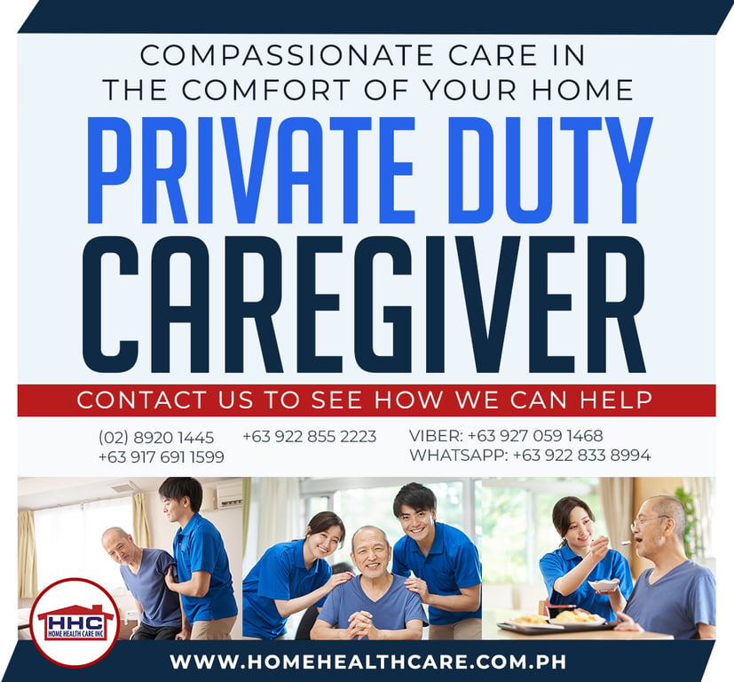 Home Health Care Inc. Provides Professional Private Duty Caregiver Services